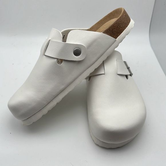 CUSHIONAIRE Womens Clog 6 WHITE - Picture 7 of 7